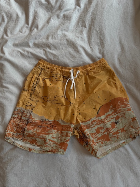 Saturdays New York City Other - Saturdays New York City Mustard and Rust Scenic Swim Trunks